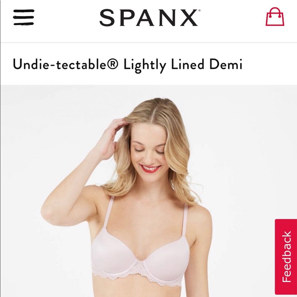 Spanx Undie-tectabe lightly lined Demi bras